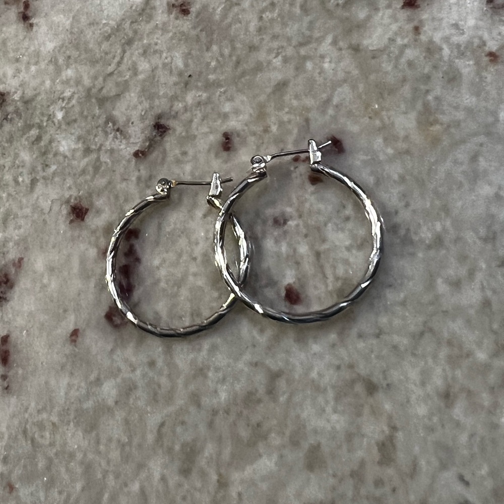 Sterling Silver Hoop Earrings‎